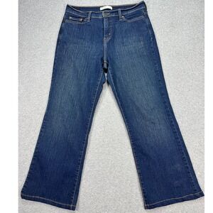 Levis 512 Jeans Women's 12 Blue Dark Wash Perfectly Slimming Bootcut Baggy